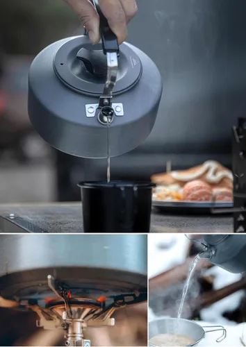 Miniatura 8 de CAMPINGMOON - Cafetera ultraligera portátil de 1 litro para acampar S1000