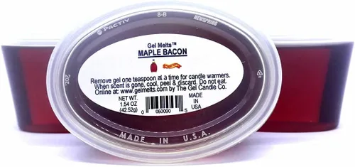 Peel, MELT and Enjoy - Paquete de 3 unidades de gel para calentadores y quemadores con aroma a tocino de arce