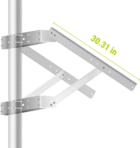 Miniatura 2 de Newpowa Panel solar universal de doble brazo con poste de soporte y soporte de montaje en pared, ángulo de inclinación de 0-90°, hasta 220W/30.31