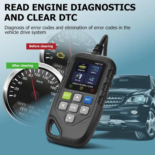 Miniatura 3 de Herramienta de diagnóstico universal del escáner OBD II, lector de código de falla del motor de coche, herramienta de escaneo de diagnóstico, leer