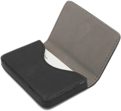 Miniatura 24 de Cartera con bloqueo RFID - Tarjetero minimalista de cuero para negocios, 12-verde, Pequeña, Slim