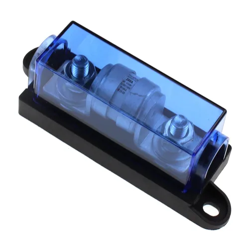 Miniatura 10 de Fusible de 80 Amperios Clase T con Bloque, Operación 150V DC, Bloque de Fusible ANL de 100A para Inversores, ATV, RV, Barco, Coches, Camiones