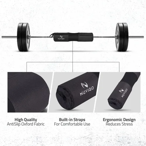 Miniatura 5 de Almohadilla para Barra y 2 Correas de Tobillo para Máquina de Cable - Accesorios de Gimnasio para Mujeres y Hombres - Perfecta para Patadas