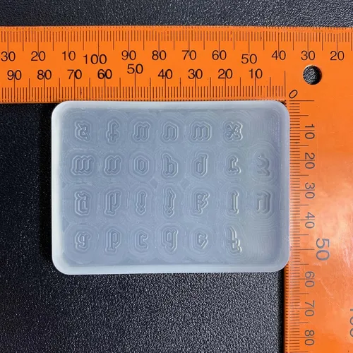 Miniatura 8 de Molde de silicona de resina gótica, colgante de letra inglesa, molde de resina gótica para hacer joyas, llavero de letras epoxi artesanal