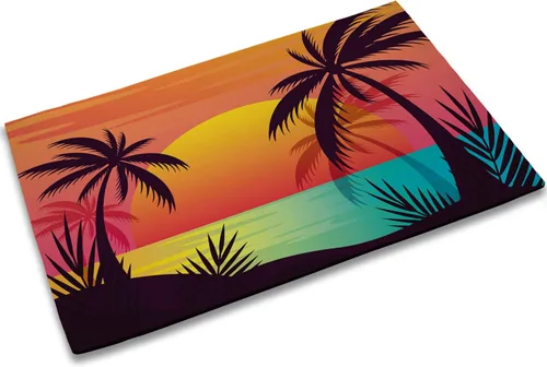 Miniatura 9 de TUBAMQ Felpudo de puerta Blessed de 17 x 30 pulgadas, tapete decorativo de bienvenida con purpurina bendita, parte trasera de goma antideslizante