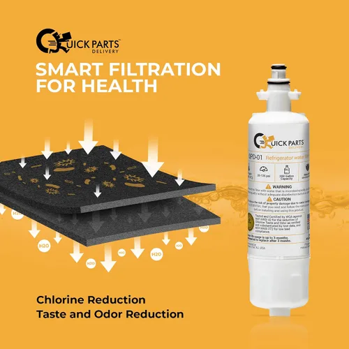 Miniatura 3 de QPD-01 LT700P, ADQ36006101 Reemplazo del filtro de agua compatible con Kenmore Elite 9690, ADQ36006102, WSL-3, FML-3, RFC 1200A, 46-9690 469690