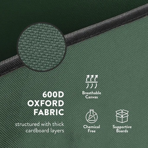 Miniatura 9 de ZOBER Organizador de papel de regalo, contenedores de almacenamiento de papel de regalo de 40 pulgadas con bolsillos interiores para lazos, Verde