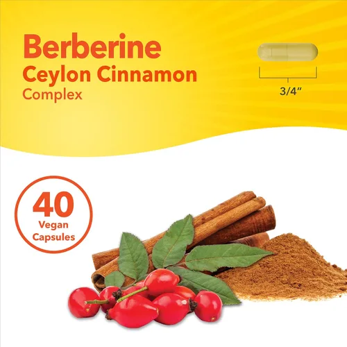 Miniatura 6 de Sundance Berberina con cápsulas de canela de Ceilán Suplemento vegetariano, sin OMG y sin gluten