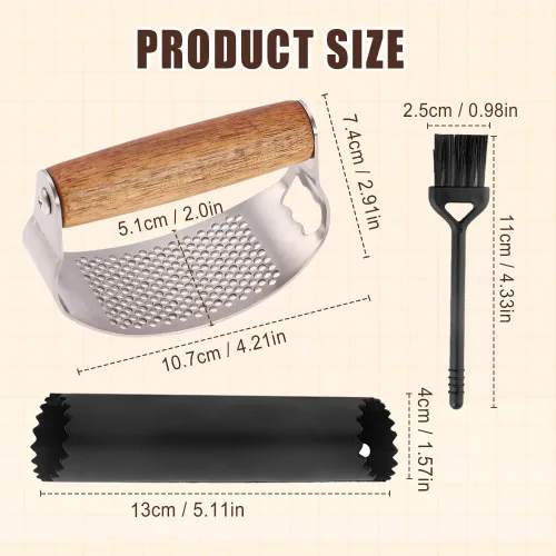 Miniatura 2 de Prensador de Ajo de Acero Inoxidable, Prensa de Ajo Profesional Rocker Mejorada 2025, Triturador de Ajo Ergonómico para Uso en Cocina Doméstica