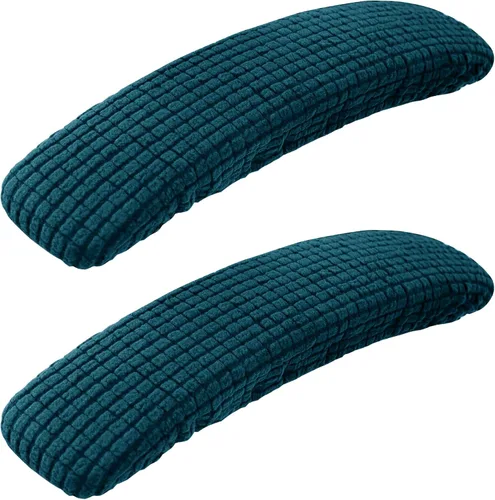 Miniatura 9 de SARAFLORA Funda para silla de oficina, elástica, resistente a las manchas, de elastano, para silla de computadora, para sillas de escritorio, brazo