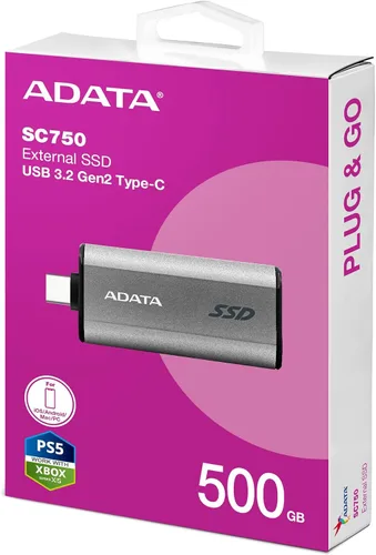 Miniatura 5 de ADATA SSD externo SC750, 500 GB, W129280789