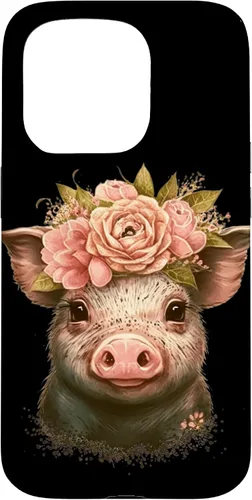 Miniatura 14 de Pig with Leopard Headband Flower Cute Pig Lover Case for iPhone 17