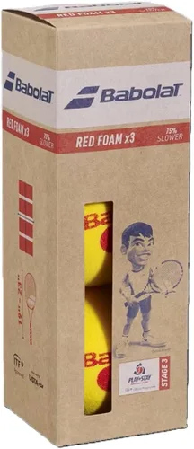 Miniatura 2 de Babolat Pelotas de tenis de espuma roja Play & Stay para niños