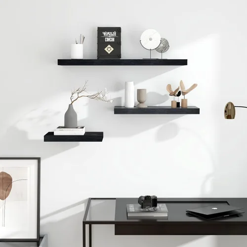 Miniatura 2 de Fun Memories Estantes flotantes – Estante de pared de 9.3 pulgadas de profundidad para decoración y almacenamiento – Estantería de exhibición