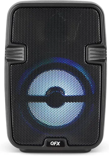QFX BT-60-BK Altavoz Bluetooth de 4 "con luces LED - Negro