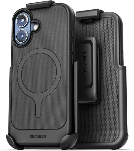 Miniatura 25 de Funda para cinturón Encased iPhone 11 con clip (Blindaje delgado) Funda de agarre delgada con cartuchera - Negro