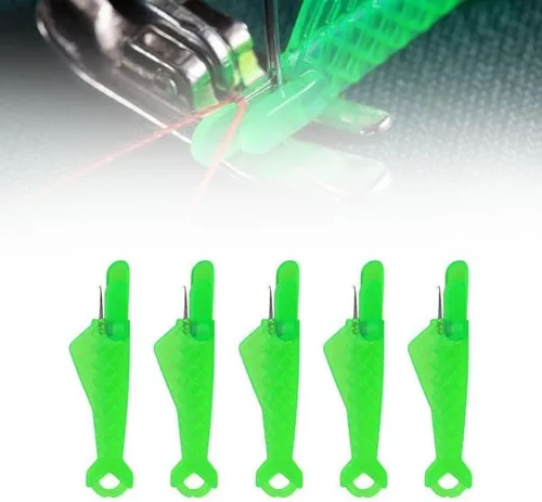 Enhebrador de agujas para máquina de coser tipo pescado, herramienta automática de enhebrador de agujas de coser 2024, enhebrador de anillo de 5