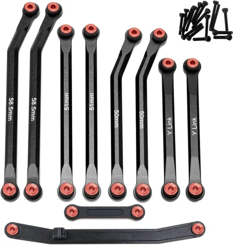 Juego de eslabones de alta holgura para AXIAL 1/24 SCX24 AXI00001 C10 AXI00002 Wrangler JLU AXI00006 Bronco actualizaciones RC Crawler Car