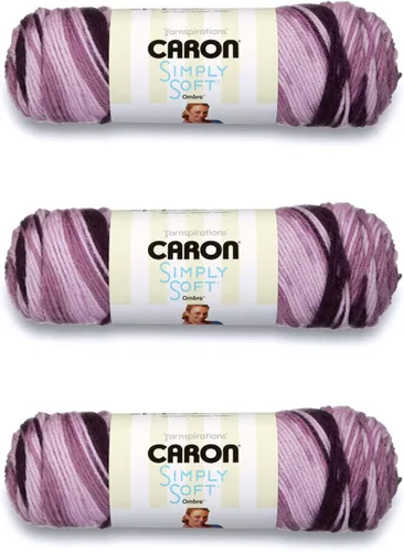 Miniatura 23 de Caron Simply Soft Abyss Speckle Yarn - Paquete de 3 unidades de 141 gramos/5 onzas - Acrílico - 4 medianos (peinado) - 235 yardas - Tejido/ganchillo