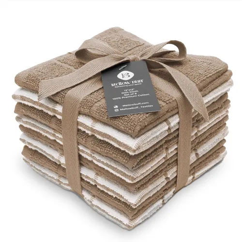 Miniatura 10 de Paño de cocina y toalla de cocina de rizo 100% algodón, paquete de 6, toallas de cocina súper suaves y absorbentes, perfectas para limpieza