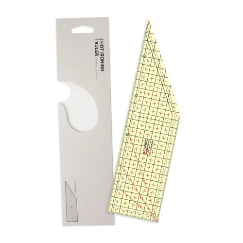 Miniatura 9 de KEARING, Nueva regla de dobladillo caliente para costura, juegos de plantillas de acolchado, regla patentada resistente al calor antideslizante