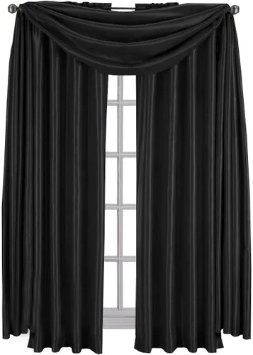 Miniatura 40 de Royal Hotel Bedding Soho cenefa recta blanca, patrón sólido, 70 x 17 pulgadas Blanco