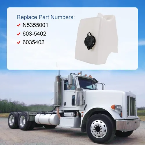 Miniatura 4 de Reservorio de Líquido Lavaparabrisas con Bomba 603-5402 N5355001 Reemplazo para Kenworth T680 Peterbilt 320 330 335 340 357 362 365 367 378 382 384