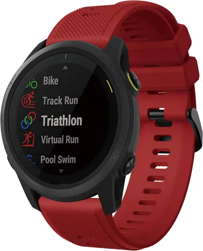 Miniatura 7 de Senter Correa para Garmin Forerunner 745, correa de repuesto deportiva de silicona suave de 0.866 in compatible con Garmin Forerunner 745 Smart
