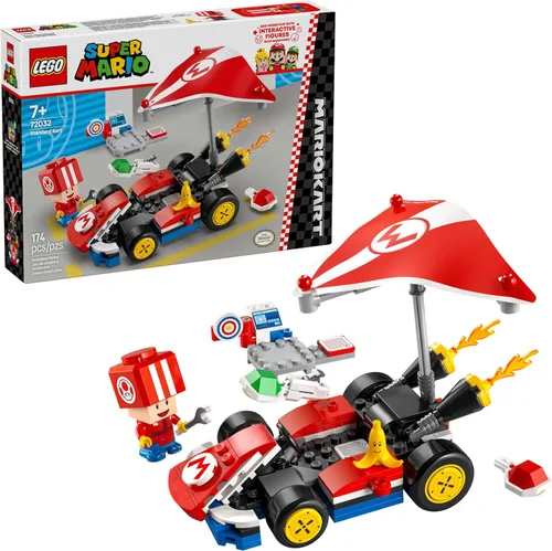 LEGO Super Mario: Kit estándar de Mario Kart, juego de construcción de juguetes coleccionables para niños, niños y niñas, a partir de 7 años,