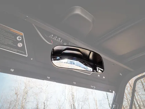 Miniatura 2 de SuperATV Espejo retrovisor para Can-Am Defender (ver ajuste) Totalmente ajustable Mide 10.25 x 4 pulgadas Incluye todos los accesorios