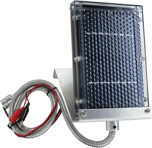 Wildgame Innovations Cargador de Batería de Panel Solar Edrenaline para Alimentador de Ciervos al Aire Libre