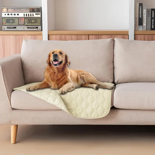 Miniatura 110 de gogobunny Manta 100% Impermeable de Doble Cara para Perros, Cubierta Suave para Cama de Mascotas, Reversible, Protege Muebles, Sillón, Sofá, Coche