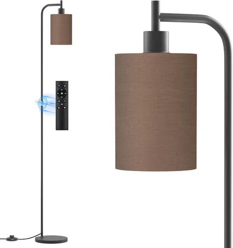 Miniatura 18 de SIBRILLE Lámpara de pie con pantalla de lino, lámpara de pie alta regulable con control remoto y 3 temperaturas de color, lámparas de pie modernas