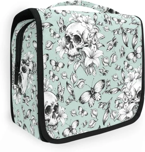 Miniatura 35 de MNSRUU Hanging Toiletry Bag Goth Bats Moons and Stars Travel Makeup bag for Toiletries Portable Travel Toiletry Organizer Cosmetic Bags with Hanging