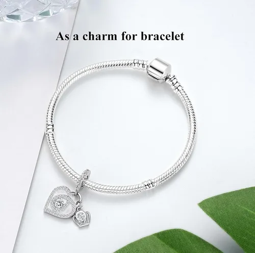 Miniatura 3 de Dijes de plata de ley 925 para pulsera y collar Pandora, regalos de joyería para mujeres