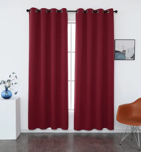 Miniatura 28 de INLINAS Cortinas opacas para dormitorio, aislamiento térmico, reducción de ruido, juego de 2 paneles de ahorro de energía, beige, 42 pulgadas