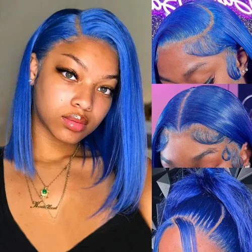 Miniatura 17 de Pelucas de cabello humano rizado marrón chocolate con encaje frontal, prearrancadas de 13 x 4 pulgadas, pelucas de encaje frontal HD de onda