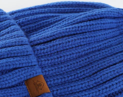 Miniatura 3 de Home Prefer Gorro de invierno para hombre, gorro de punto de vellón, gorro cálido para hombre y mujer