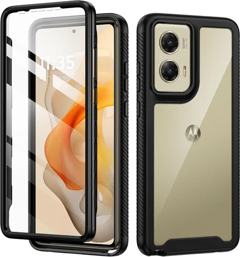 Miniatura 9 de seacosmo Funda diseñada para Motorola Moto G 5G (2023)/Power 5G (2023), con protector de pantalla integrado, protección de cuerpo completo a prueba