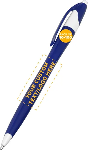 Miniatura 17 de DISCOUNT PROMOS Juego de 10 bolígrafos de oficina de plástico de dos tonos, paquete a granel, tinta negra, ideal para oficina, escuela, negocios