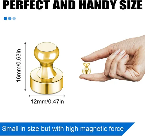 Miniatura 2 de LOVIMAG Imanes para nevera, 16 unidades, pizarra blanca para refrigerador, pequeño imán fuerte, accesorios de cocina, juego de casillero decorativo