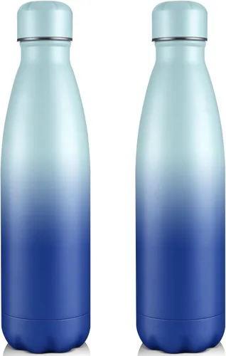 Miniatura 12 de Volhoply Botellas de agua aisladas de 25 onzas, paquete de 1/2/4, termo de acero inoxidable de doble pared que mantiene el frío y el calor, botella