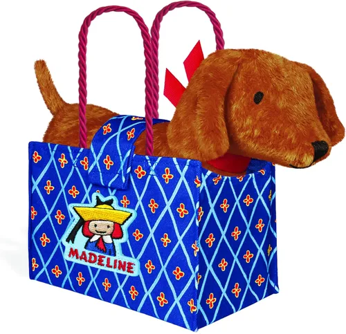 Miniatura 13 de YOTTOY Madeline Collection - Juego de té de lata para niños de 23 piezas con ilustraciones, monogramas, estuche de transporte Juego de té Madeline