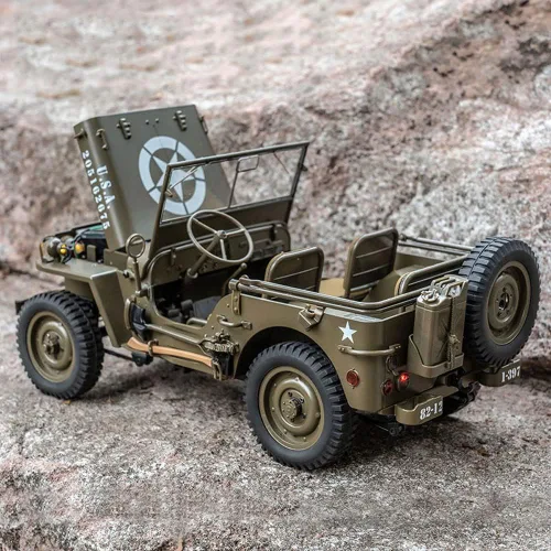 Miniatura 5 de 1/12 RC Crawler 4WD RC Truck RTR con luces LED Transmisor de 2.4 GHz Grado Hobby Grade Todo Terreno Convertible Off-Road Vehículo Control Remoto