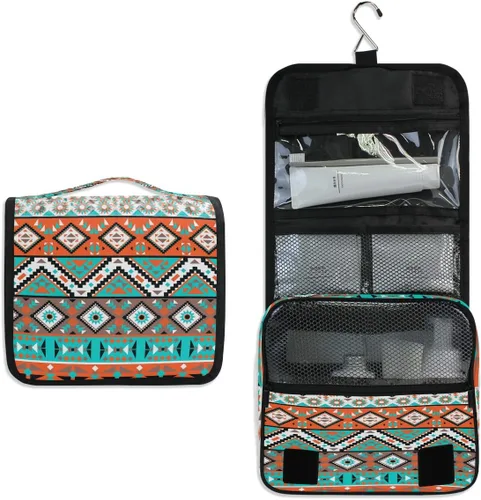 Neceser colgante con calavera, piña, arco iris, baloncesto, portátil, para viajes, cosméticos, maquillaje, baño, ducha, afeitado, bolsa organizadora