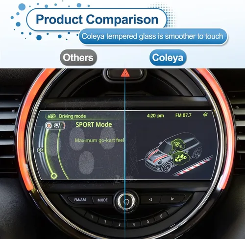 Miniatura 6 de Protector de pantalla Mini Cooper 2015-2021, para Mini Cooper Clubman (2017-2021), Cooper Countryman (2017-2021), pantalla táctil de 8.8 pulgadas
