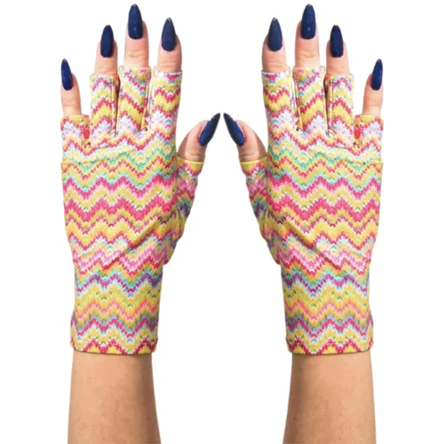 Miniatura 41 de ManiGlovz - Guantes de uñas originales con protección UPF 50+ UV Guantes de manicura de gel y guantes anti UV sin dedos para mujeres Se pueden
