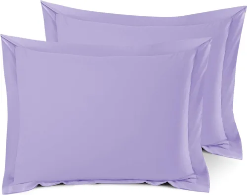 Miniatura 29 de Nestl Juego de 2 fundas tipo sham de almohada suaves - Fundas de almohada de microfibra de doble cepillado - Fundas de almohada de cama premium