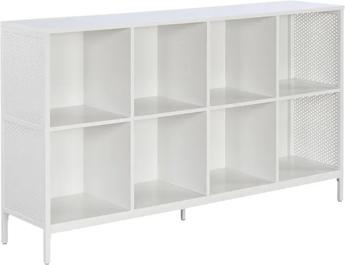 Miniatura 16 de OSP Home Furnishings Ace Librero Contemporáneo Moderno de Almacenamiento con Estantes, 2 Estantes, Acabado Ozark Ash