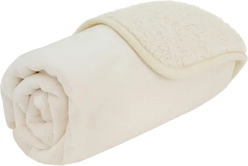 Miniatura 7 de PETAMI Manta impermeable de forro polar Sherpa para gatos y perros, color beige, talla S
